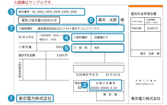 東京電力のお客様番号と供給地点特定番号